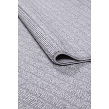 Valery Home Tokyo Bukle Yumuşak Dokulu Halı Kilim Salon Mutfak Koridor Yolluk Dokuma Makine Halısı OP416-GRI