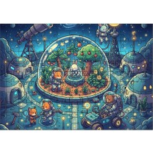 El Emeği Hayvan Astronotlar Puzzle Yapboz 99 Parça