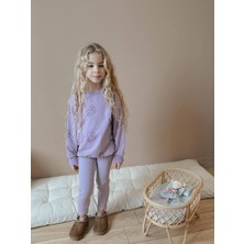 Yiğit Butik Çiçek Desenli Taytlı Kız Çocuk Takım