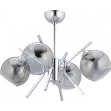 Avonni AV-7013-393-4K Krom Kaplama Modern Avize E27 Metal Cam H: 47 cm, Ø: 53 cm