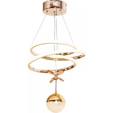 Avonni AV-7014-6139-3BKR-1TK Bakır Kaplama Modern Avize LED Alüminyum Silikon 32X32 cm