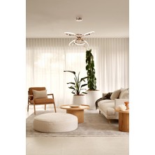 Avonni AV-7014-6172-6BKR Bakır Kaplama Modern Avize LED Alüminyum Silikon H: 80 cm, Ø: 58 cm