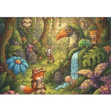 El Emeği Orman Labirenti Puzzle Yapboz 99 Parça