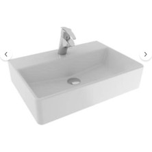 E.c.a Serel Minimal Dikdörtgen Tezgah Üstü Çanak Lavabo 42X60 2047TDS110H