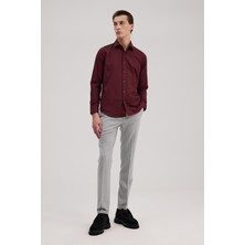 Jakamen Antrasit Comfort Fit Duble Paça Kumaş Pantolon
