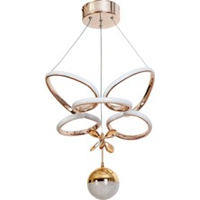 Avonni AV-7014-6160-8BKR-1TK Bakır Kaplama Modern Avize LED Alüminyum Silikon 35X35 cm