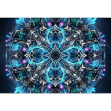 El Emeği Organik ve Mekanik Desen Puzzle Yapboz 99 Parça