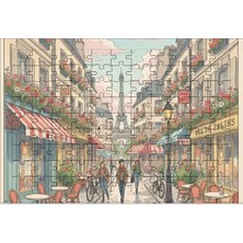 El Emeği Paris Sokakları Puzzle Yapboz 99 Parça
