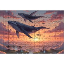 El Emeği Uçan Balıklar Puzzle Yapboz 99 Parça