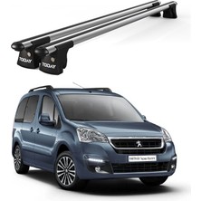 Today Auto Trio-I Peugeot Partner (2008 ve Sonrası) Uyumlu Kilitli Ara Atkı 135CM Port Bagaj Tavan Barı