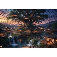 El Emeği Yaşlı Ağaç Puzzle Yapboz 99 Parça