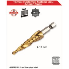 Ayder Timya Kademeli Matkap Ucu 4-12 mm Arası - Altıgen Saplı TG/TMYA1395 216199
