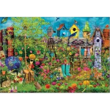 El Emeği Çiçekli Bahçe Puzzle Yapboz 99 Parça