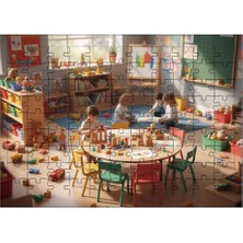 El Emeği Anaokulu Puzzle Yapboz 99 Parça