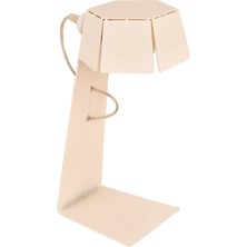 Avonni ML-34002-BBY Beyaz Boya Masa Lambası E27 Metal H: 35 cm, WxD: 13x15 cm