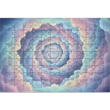 El Emeği Renkli Bulutlar Puzzle Yapboz 99 Parça