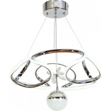 Avonni AV-7014-6117-4K-1TK Krom Kaplama Modern Avize LED Alüminyum Silikon 49X45 cm