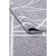 Valery Home Tokyo Bukle Yumuşak Dokulu Halı Kilim Salon Mutfak Koridor Yolluk Dokuma Makine Halısı OP416-GRI