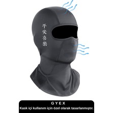Siyah Baskılı Balaklava Spor Motor Kask Maskesi Buff Koruyucu Kar Yüz Maske