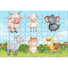 El Emeği Sevimli Hayvanlar Puzzle Yapboz 99 Parça
