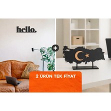 Numa Concept 2'li Ürün Kampanyası Hello + Şık Masaüstü Türkiye Haritası Hediyelik Konsept Ürün