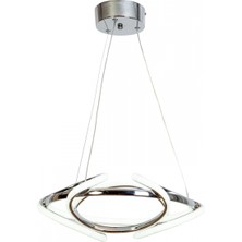 Avonni AV-7014-6161-3K Krom Kaplama Modern Avize LED Alüminyum Silikon 42X42 cm