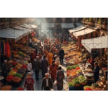El Emeği Pazar Puzzle Yapboz 99 Parça