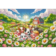 El Emeği Neşeli Çiftlik Puzzle Yapboz 99 Parça