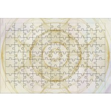 El Emeği Dairesel Soyut Desenler Puzzle Yapboz 99 Parça