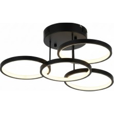 Avonni AR-1916-4BSY Siyah Boya Modern Avize LED Metal 40X40 cm