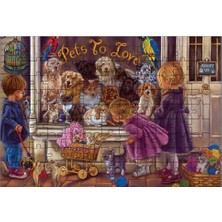 El Emeği Petshop ve Çocuklar Puzzle Yapboz 99 Parça