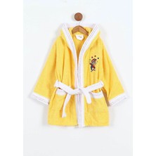 Bella Home Palyaço Nakışlı Kapüşonlu Çocuk Bornozu - %100 Cotton - Orijinal Kutulu
