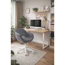 Markaelz Ciervo Beyaz Ayaklı Çalışma Sandalyesi