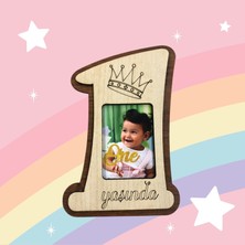 1 Yaş Doğum Günü Fotoğraf Çerçeveli MAGNET10'LU