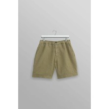 American Rag Cie 100% Pamuk Kurt Short Honeycomb Dobby - Erkekler Için Rahat Kesim Şort