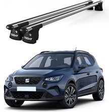 Today Auto Trio-I Seat Arona (2017 ve Sonrası) Uyumlu Kilitli Ara Atkı 135CM Port Bagaj Tavan Barı