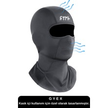 Siyah Baskılı Balaklava Spor Motor Kask Maskesi Buff Koruyucu Kar Yüz Maske