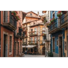 El Emeği Renkli Sokak Puzzle Yapboz 99 Parça