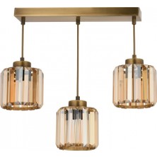 Avonni AV-7013-383-3S-E Eskitme Kaplama Modern Avize E27 Metal Kristal 30X12 cm