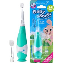 Brush-Baby Babysonic Bebek ve Çocuklar Için Elektrikli Diş Fırçası 0-3 Yaş Akıllı Led,zamanlaycı,2 Yedek Başlık