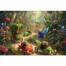 El Emeği Hayvan Yarışı Puzzle Yapboz 99 Parça