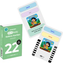 Bigibuddy Wordsbuddy Sebzeler – Türkçe Ingilizce Akıllı Kelime Kart Seti