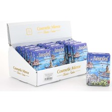 Skygo Taşlı İstanbul Tasarımı El Aynası Kalın