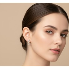 Xupıng Taş Vidalı  Gold Renkli Paslanmaz Çelik Küpe