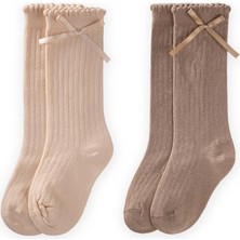 Cigit İkili Fiyonklu Soket Çorap 3-10 Yaş Kum - Vizon