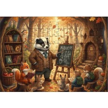 El Emeği Hayvan Okulu Puzzle Yapboz 99 Parça