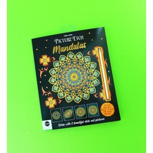 Giftmoda Picture Etch Mandala Kazımalı Boyama Seti – 8 Adet Mandala Panel