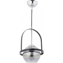 Avonni AV-7013-457-TK Krom Kaplama Modern Avize E27 Metal Cam 18 cm