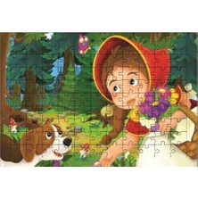 El Emeği Kırmızı Başlıklı Kız Puzzle Yapboz 99 Parça