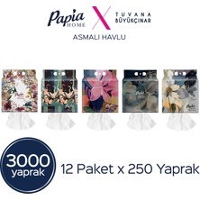 Papia Home Asmalı Havlu 3000 Yaprak
